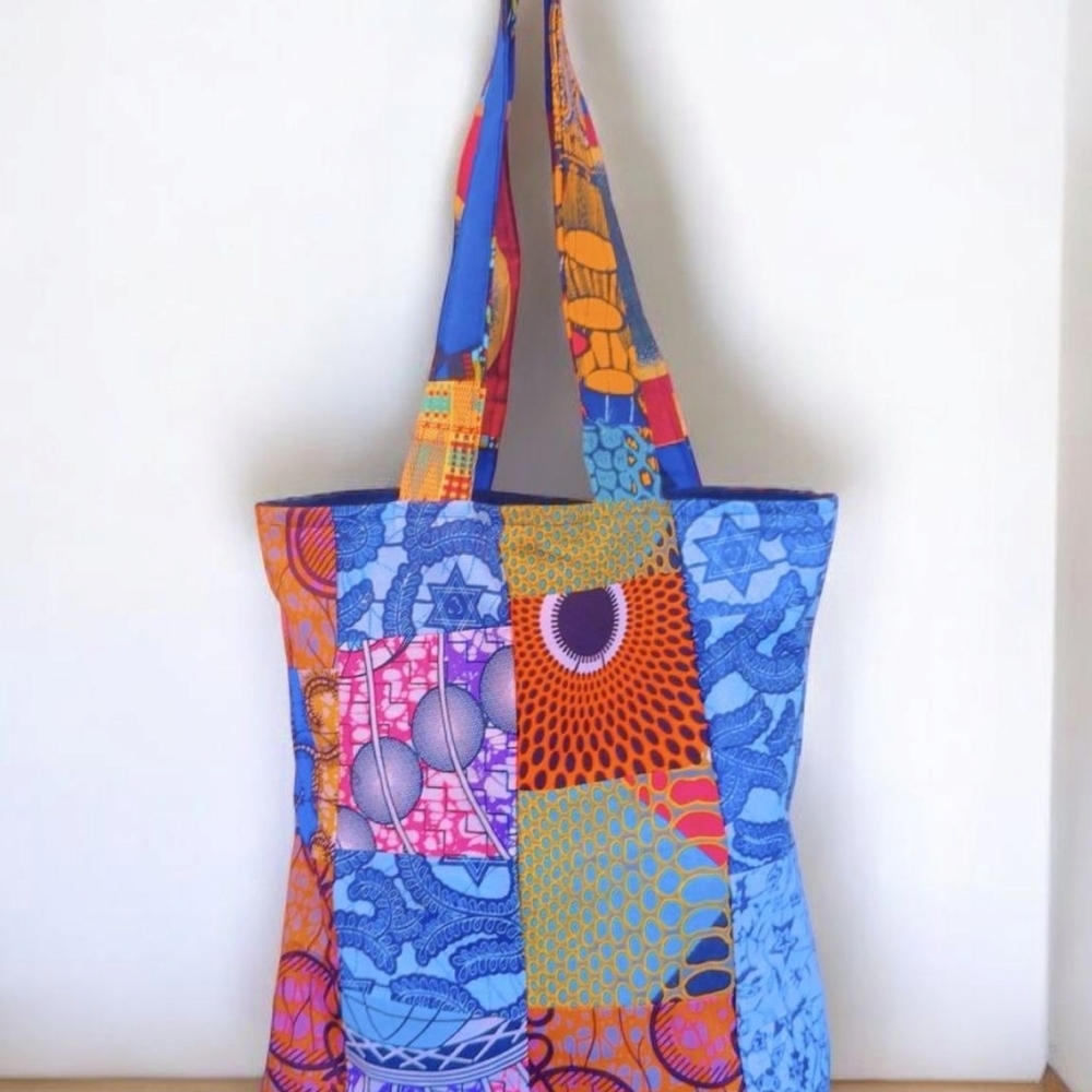 Colorful Patchwork Tote Bag - Picture 5 of 5